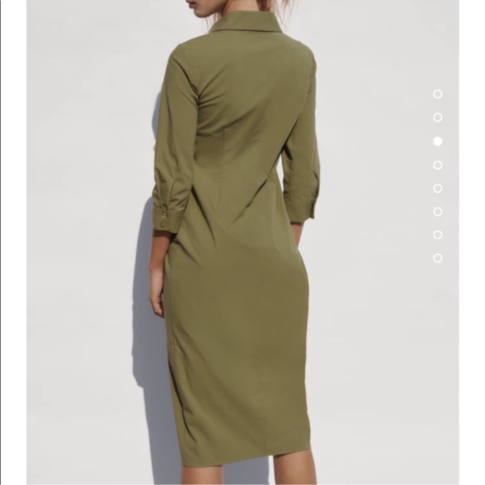 Zara Vestido Camisero shirt dress L